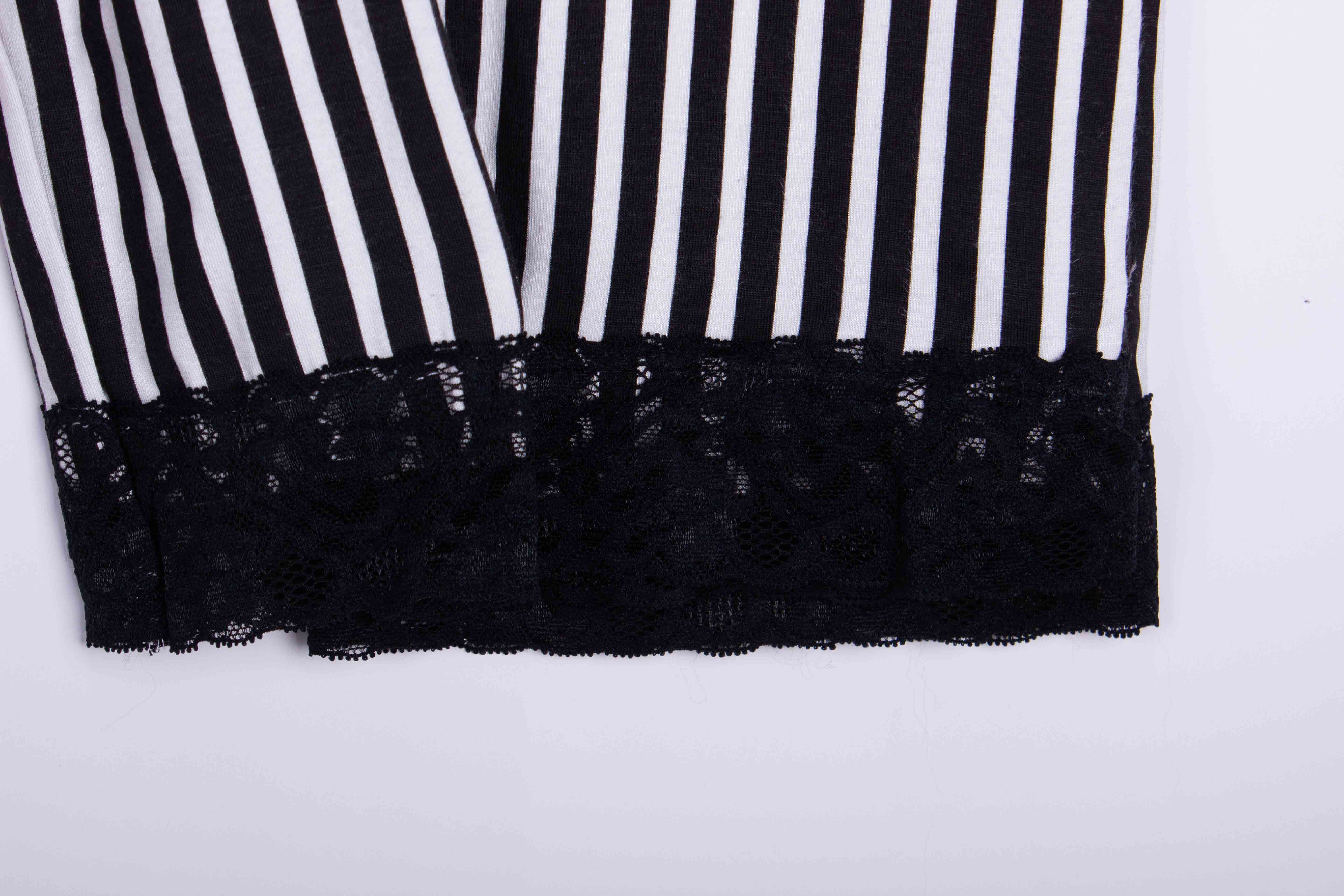 Midnight Stripe Lace