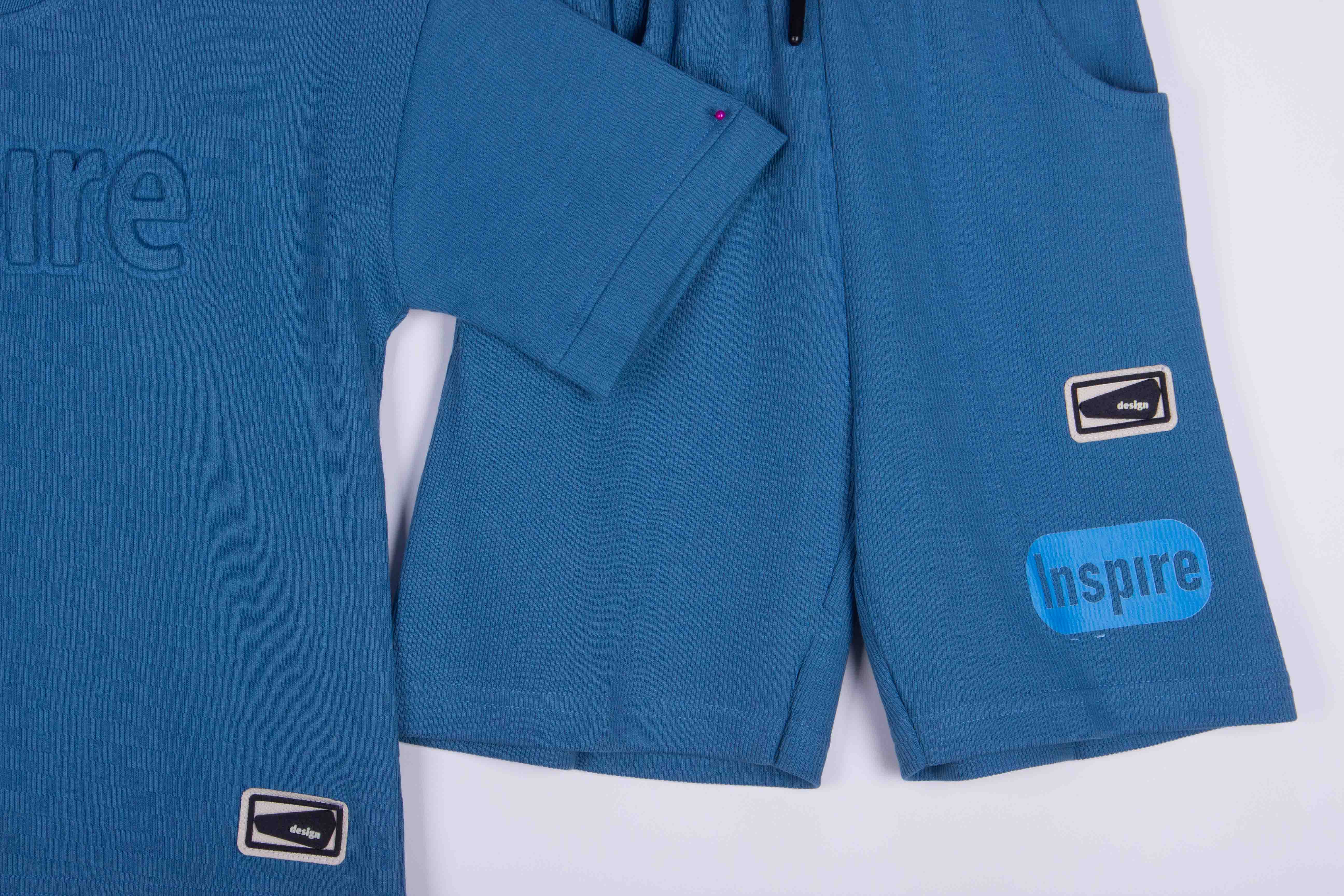 Inspire Teal Cotton Shorts