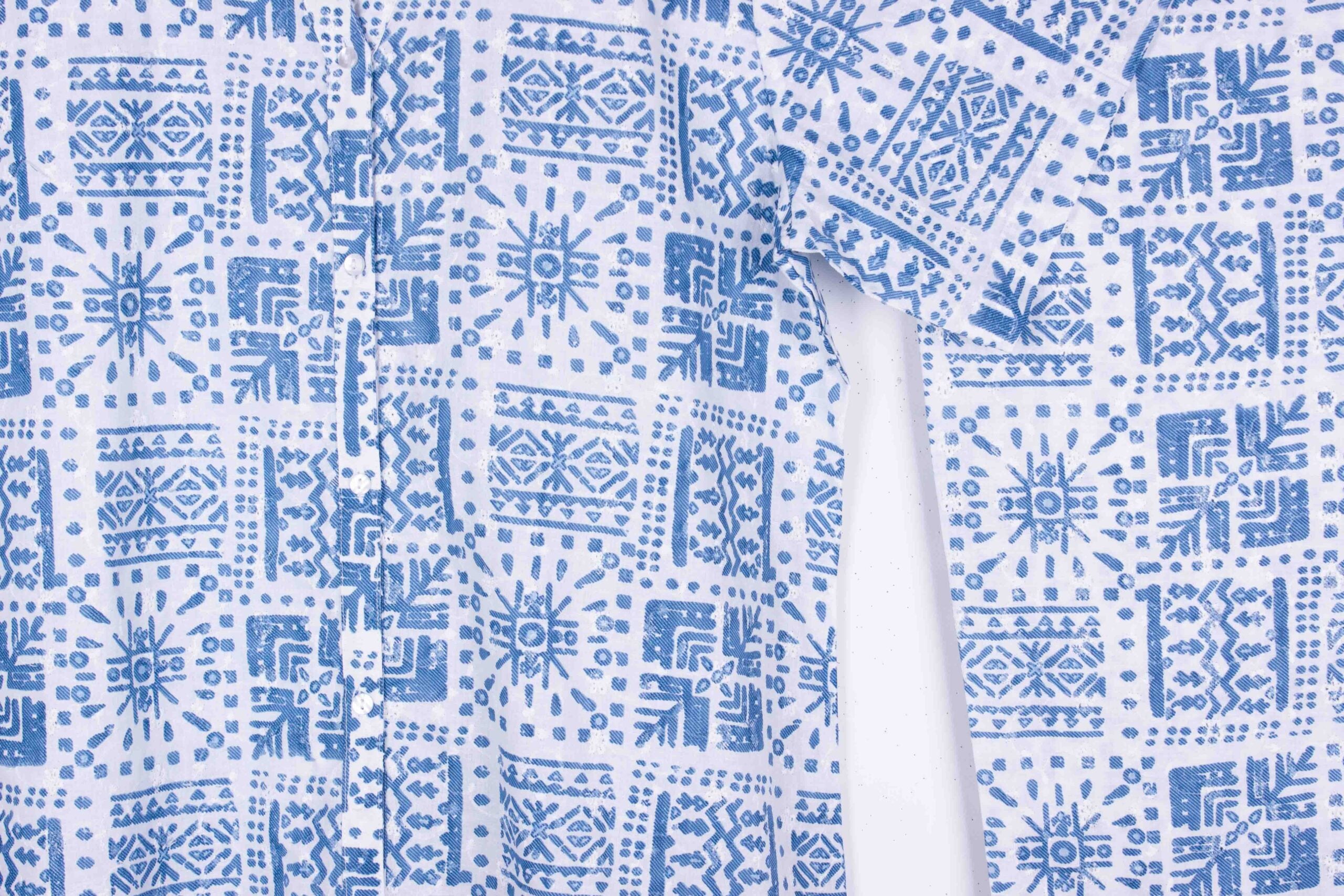 Blue Mosaic (Round Neck)