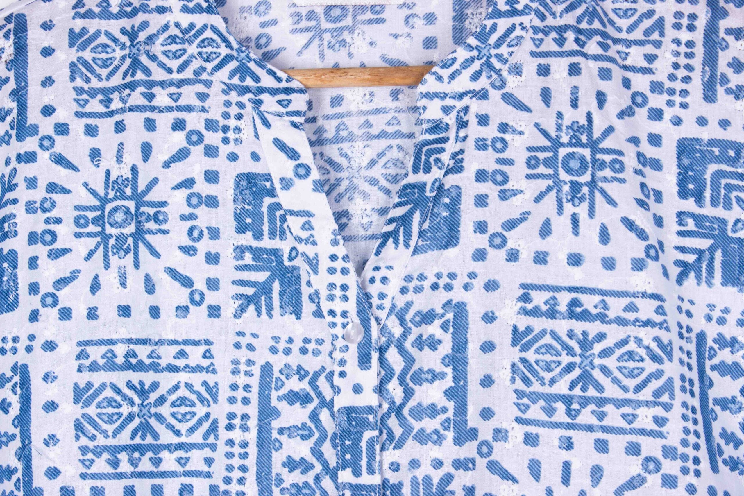 Blue Mosaic (Round Neck)