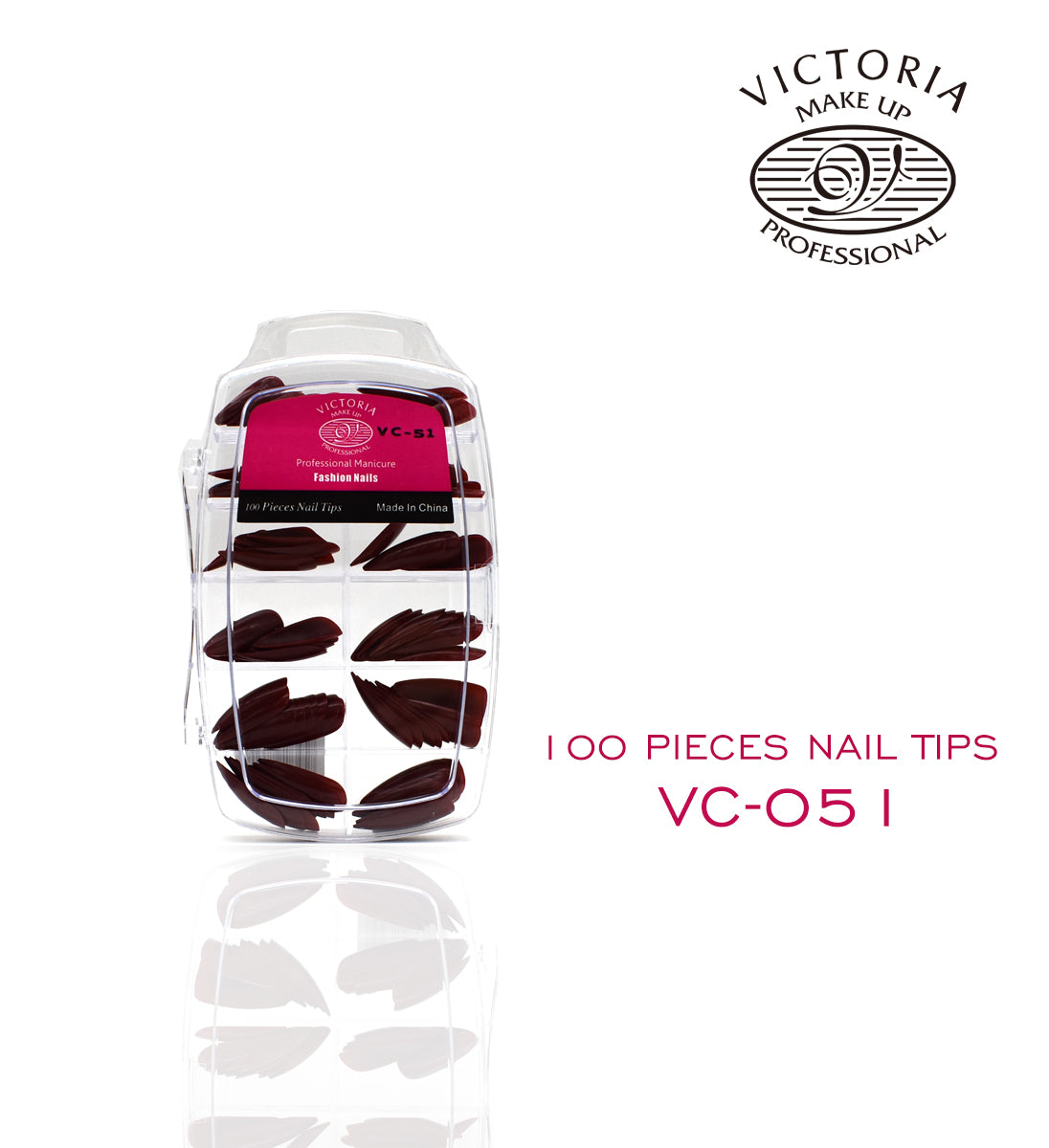 VICTORIA Nails 100Pcs Colouring { PS Case }