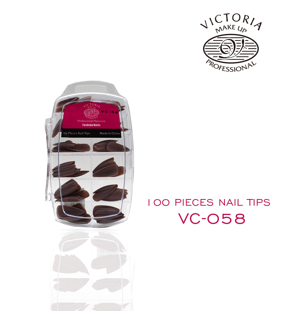 VICTORIA Nails 100Pcs Colouring { PS Case }