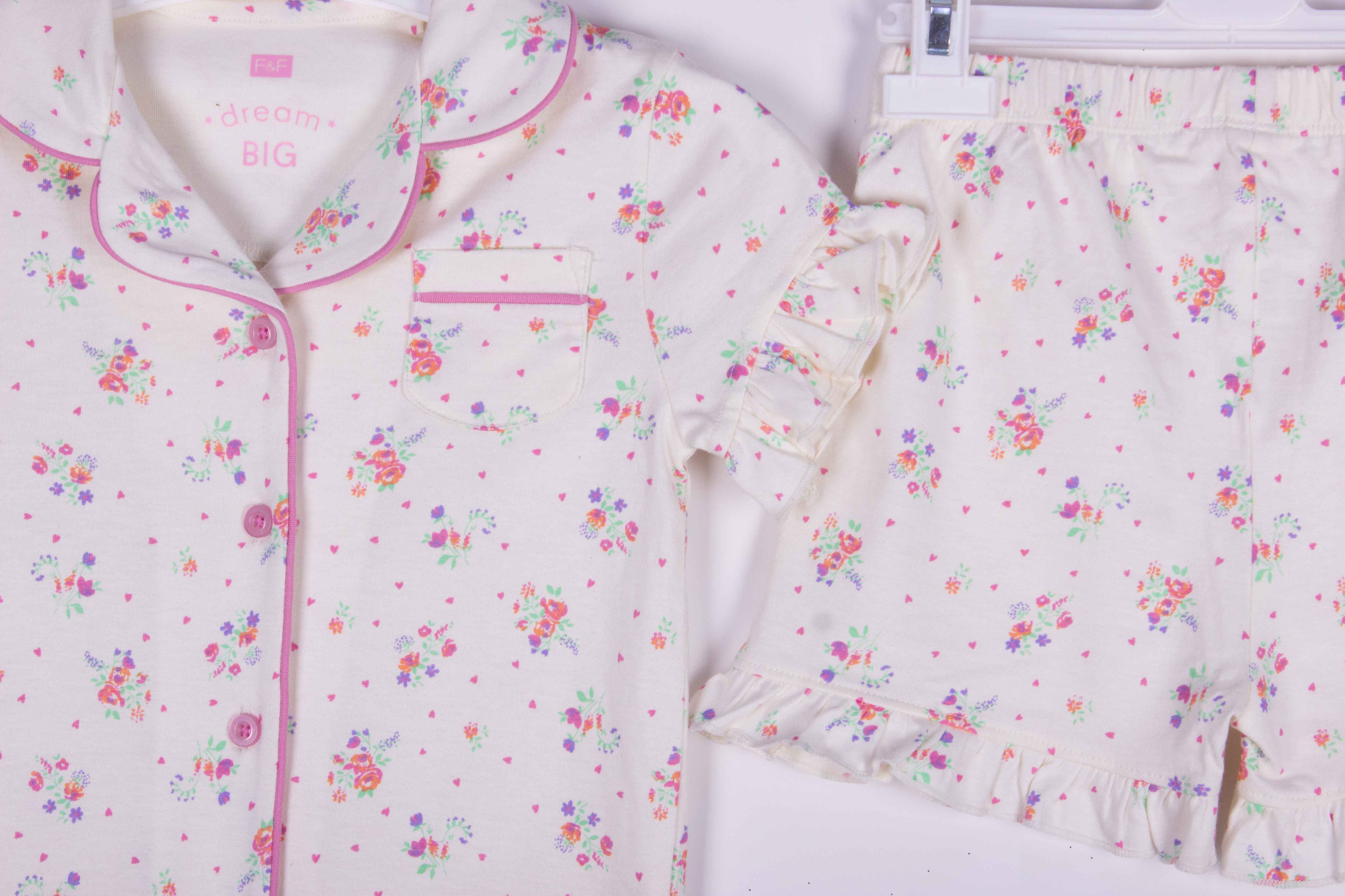 Floral Pink Lining Button Up