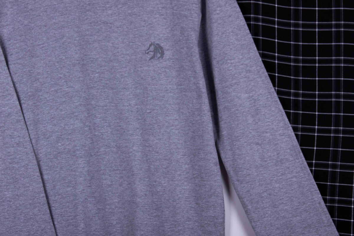 Heather Grey Black Grid
