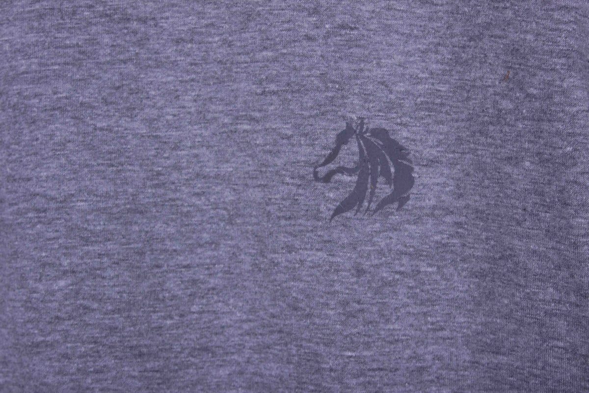 Kids Heather Grey Black Grid