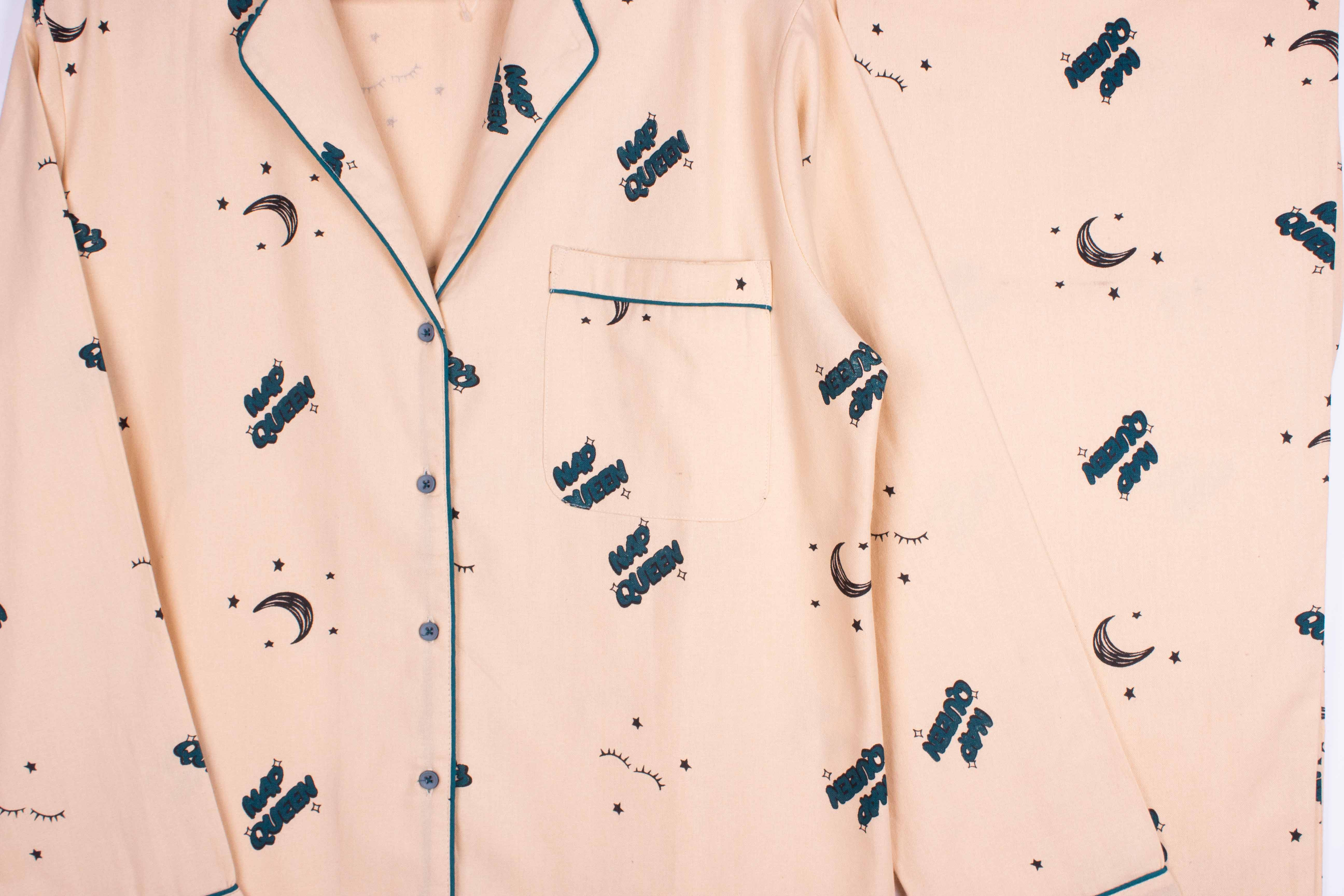 Nap Queen (Khaki Cotton Non Stretch)