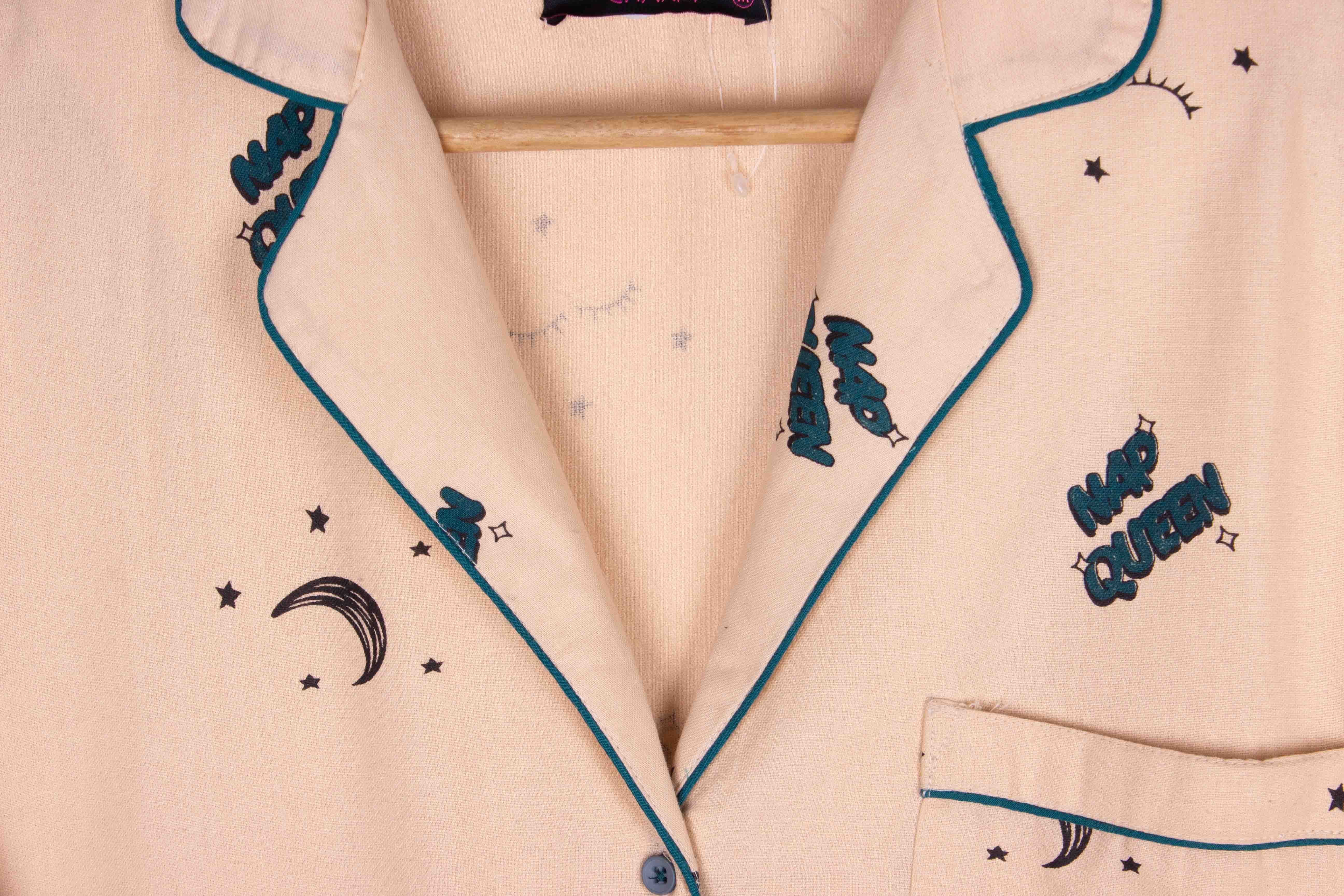 Nap Queen (Khaki Cotton Non Stretch)