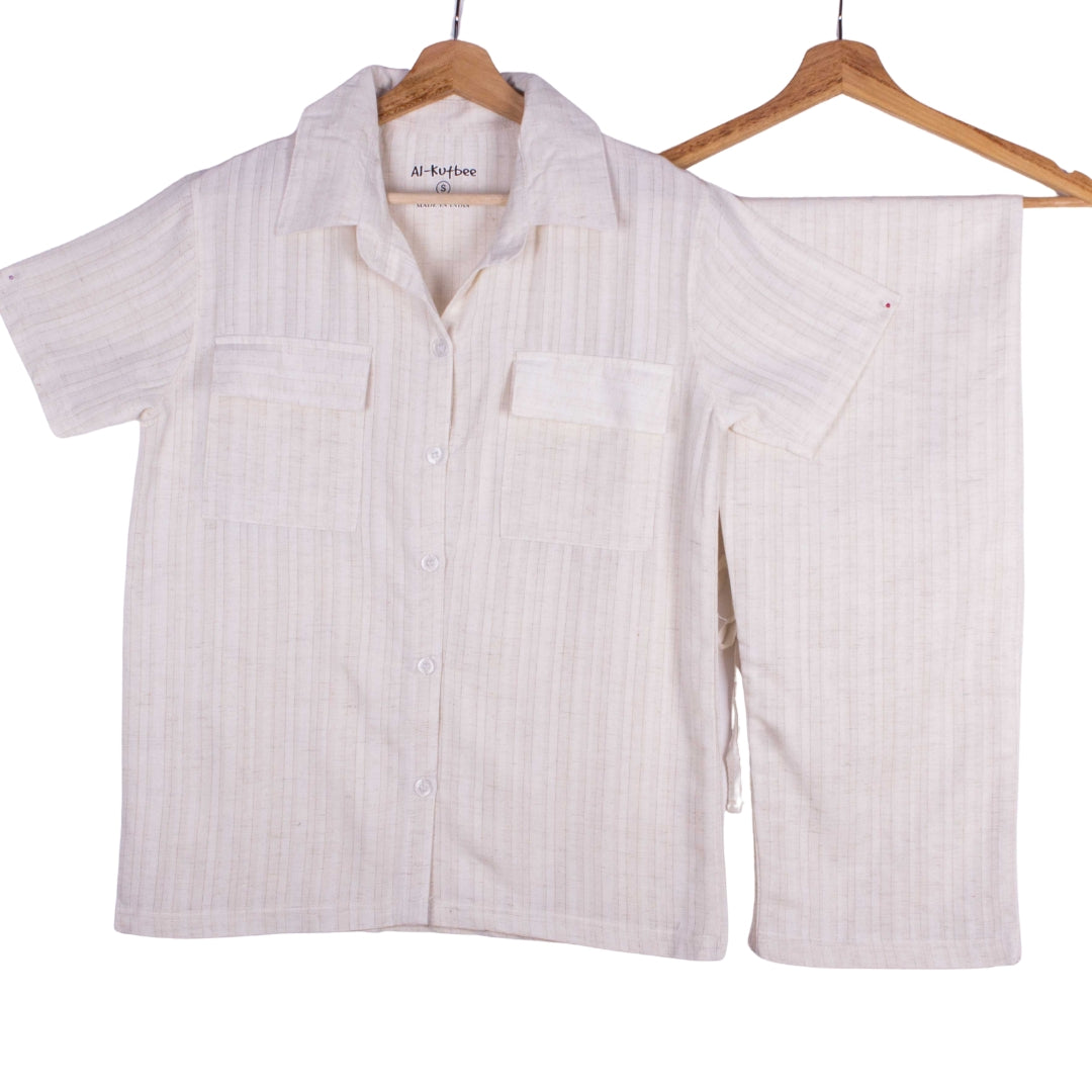 Ivory Textured Lounge Set
