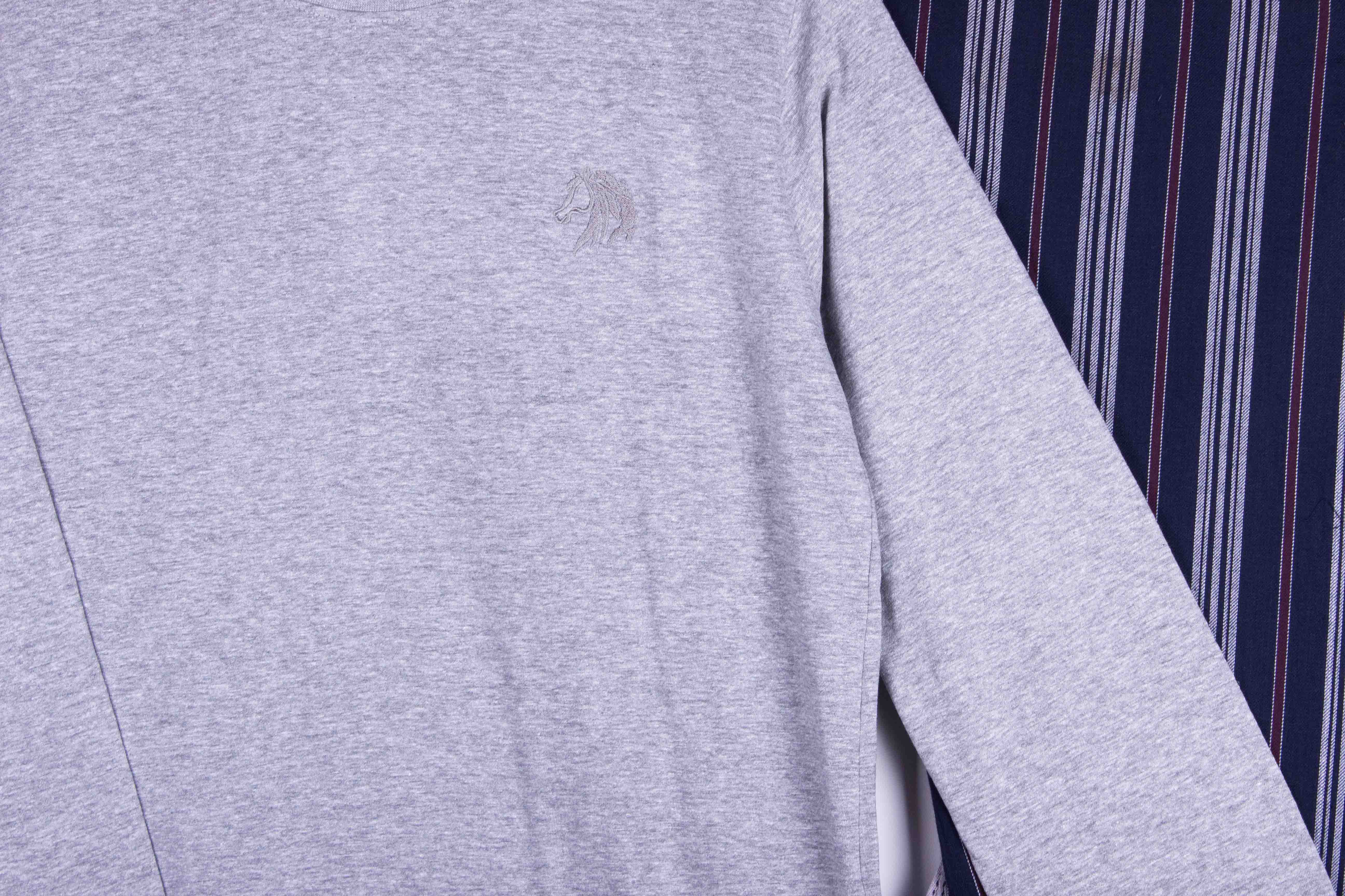 Ash Multi-Stripe Pajama Set