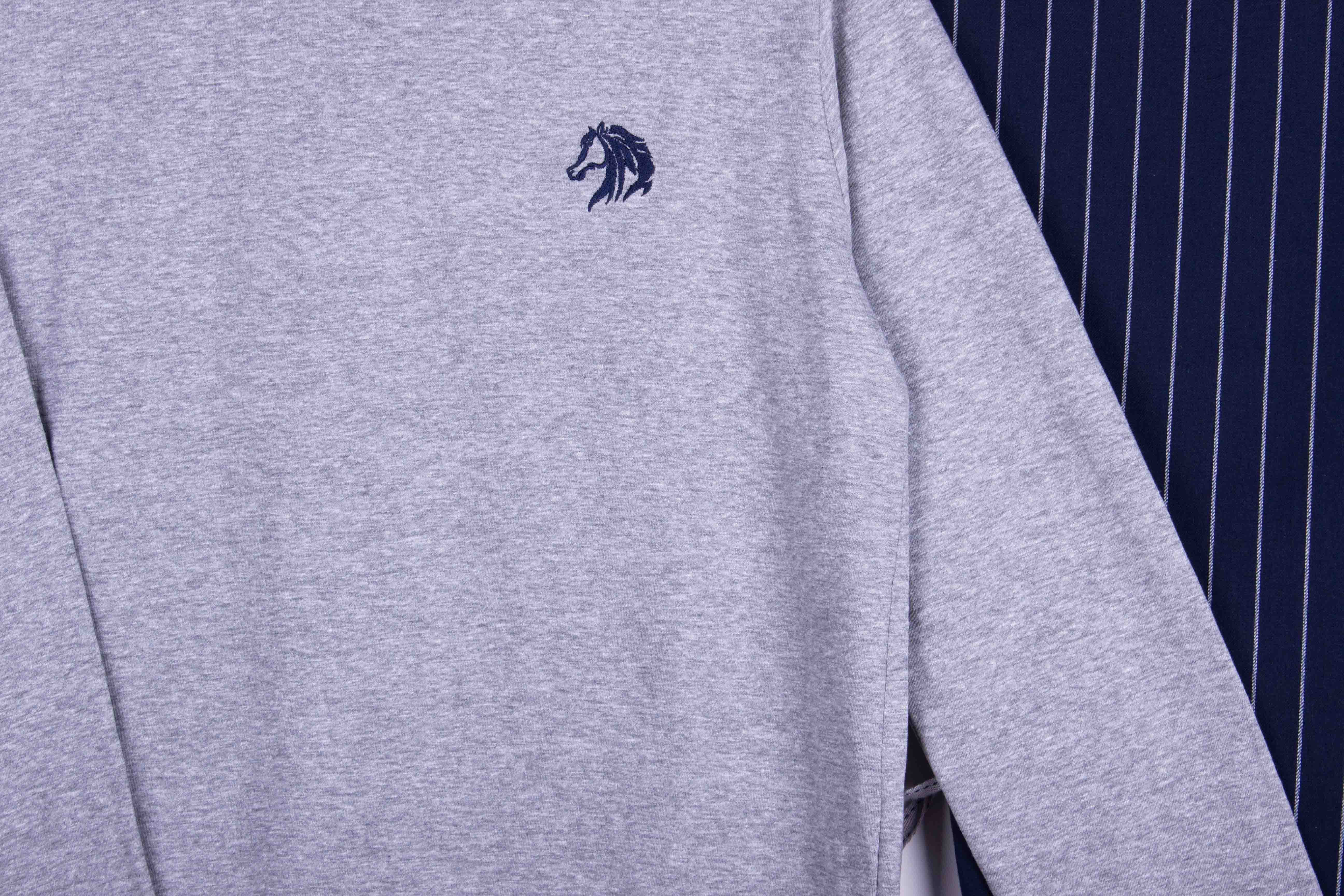 Steel Pinstripe Kids Pajama