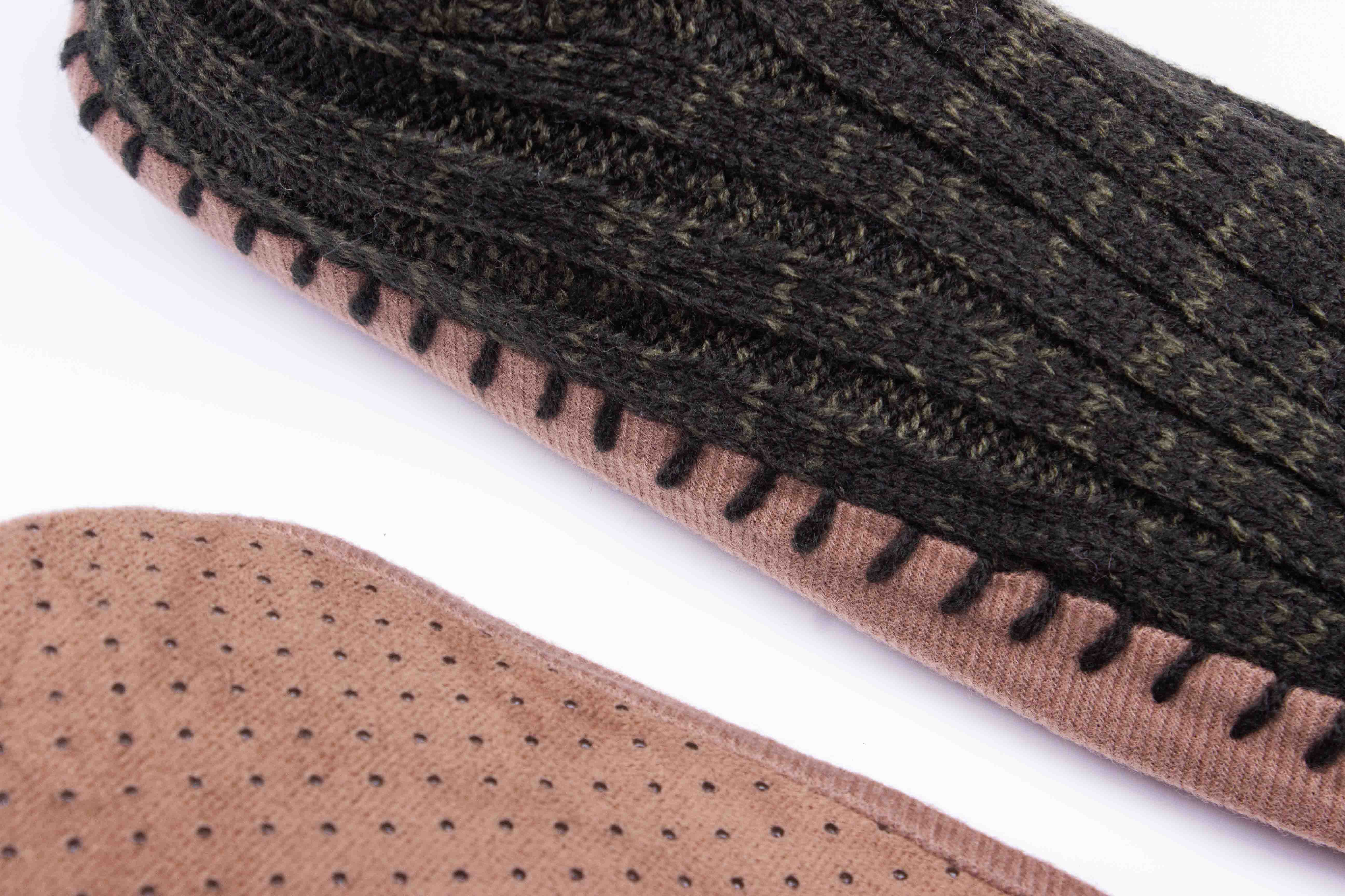 Forest Heather Knit Sock Booties