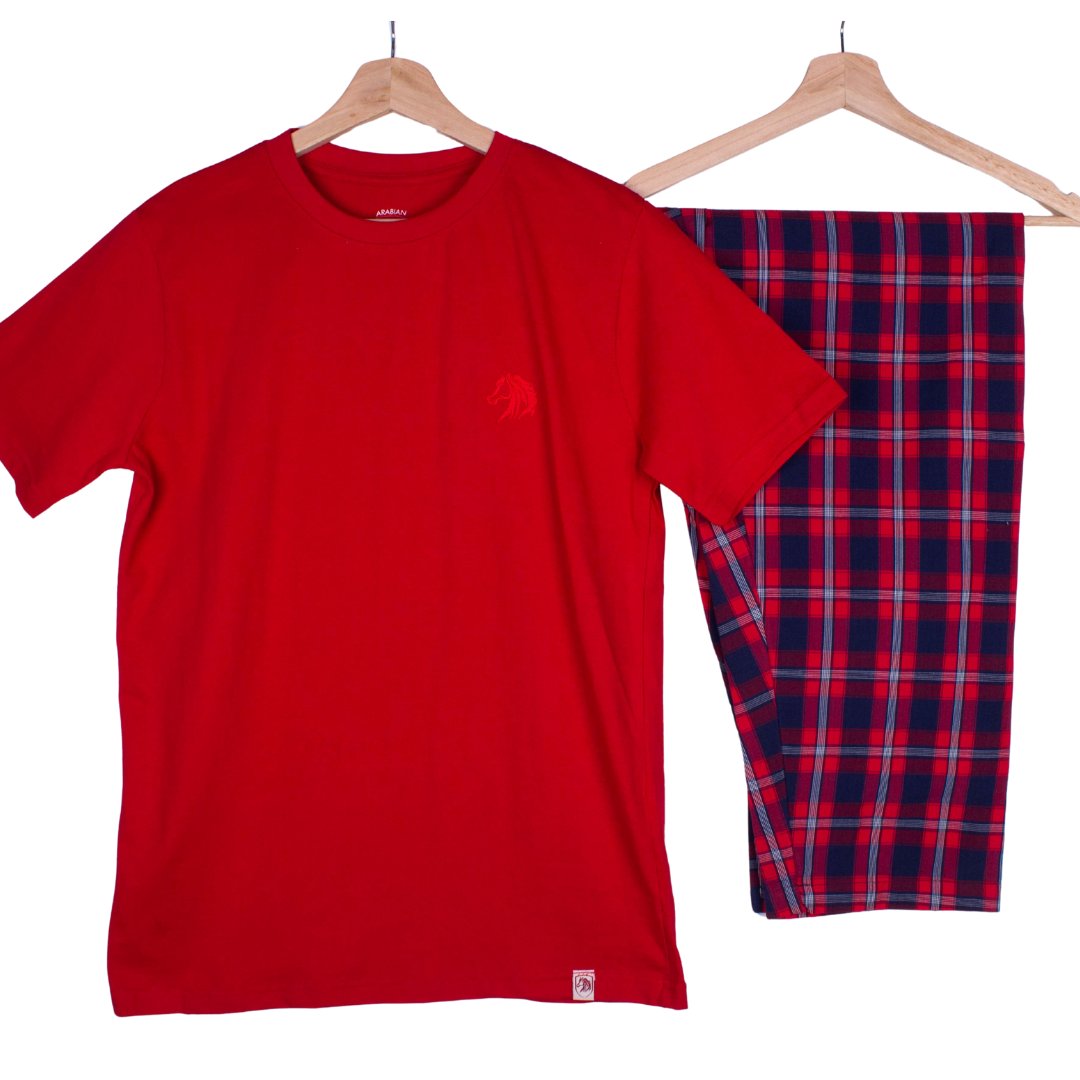 Cozy Red, RedNavy Tartan Plaid