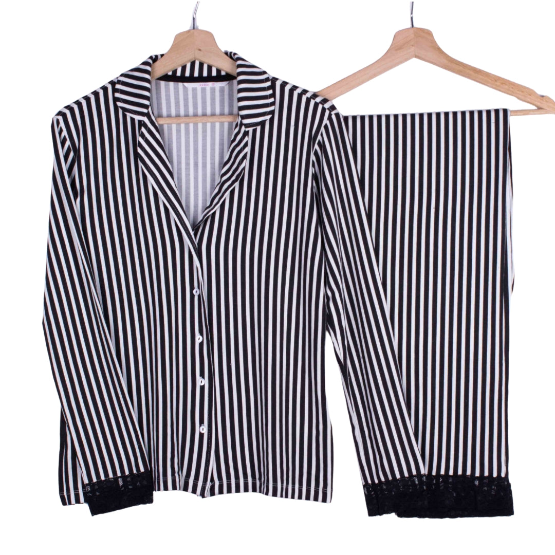 Midnight Stripe Lace