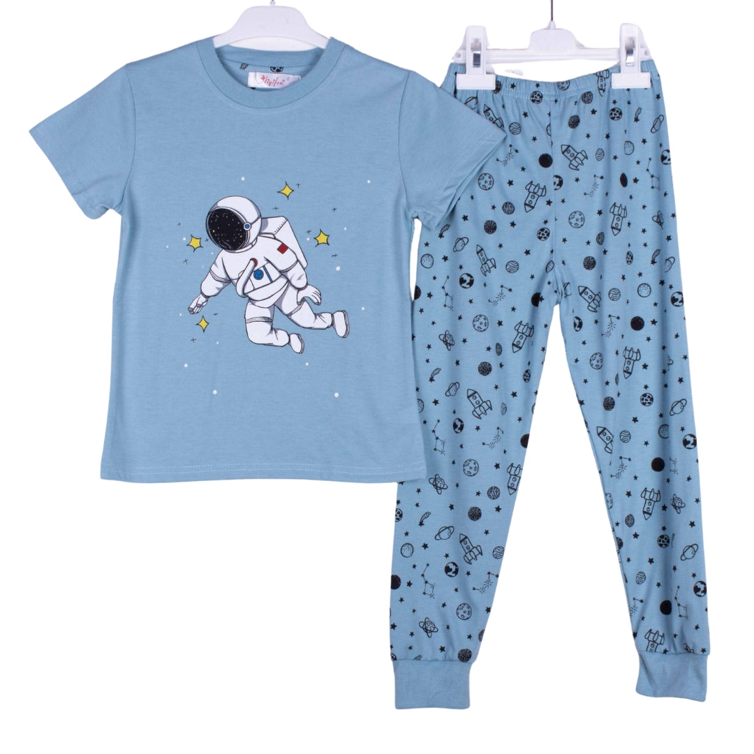 Blue Floating Astronaut