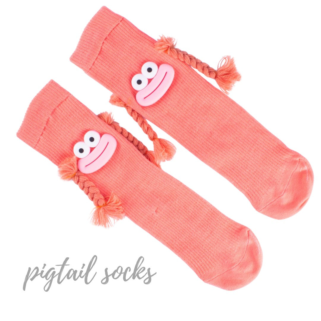 Orangey Pigtail Joy (3–6 Age)
