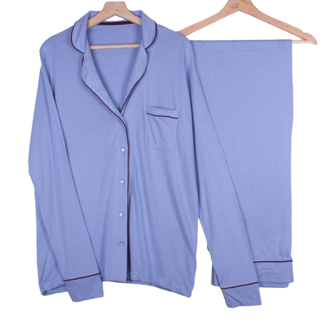 Sky Blue Burgundy Lining (Softest Yet)