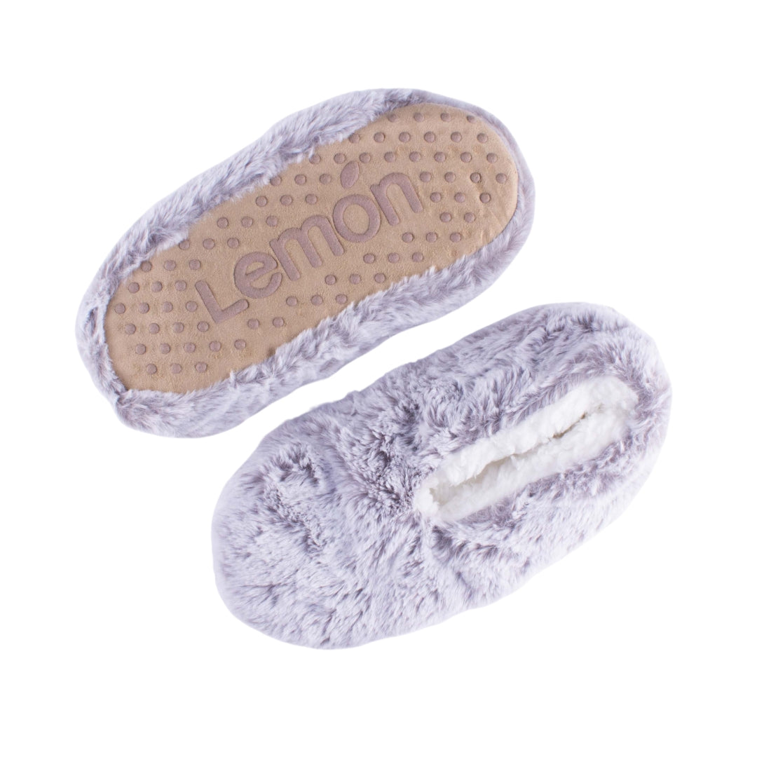 Plush Fur Slipper - Grey