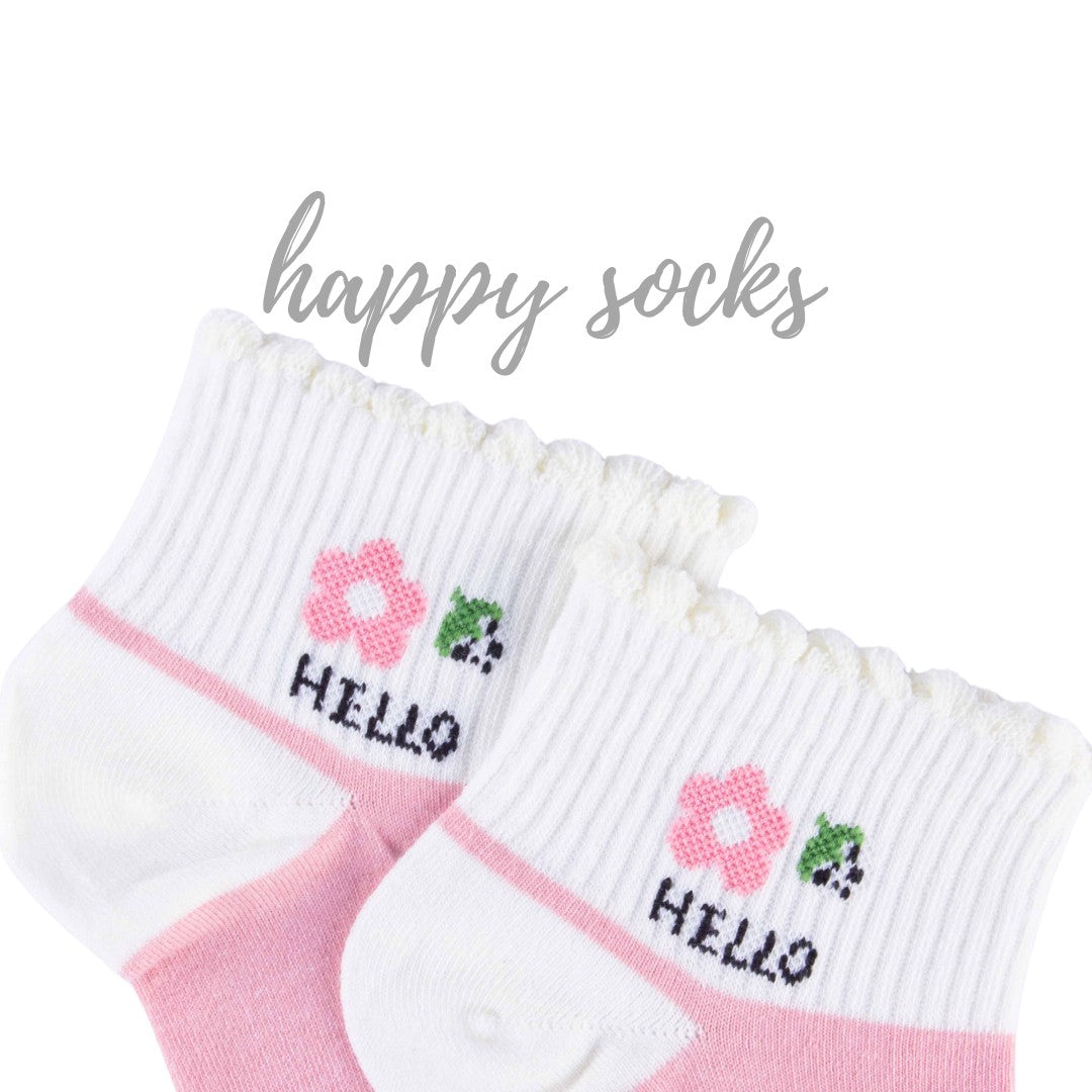 Hello Flowers 2-Pack – Ankle Socks