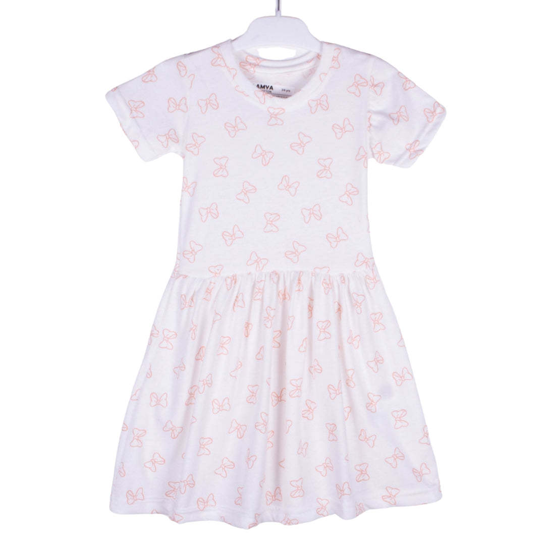 Peachy Minnie Mouse Bows Dress