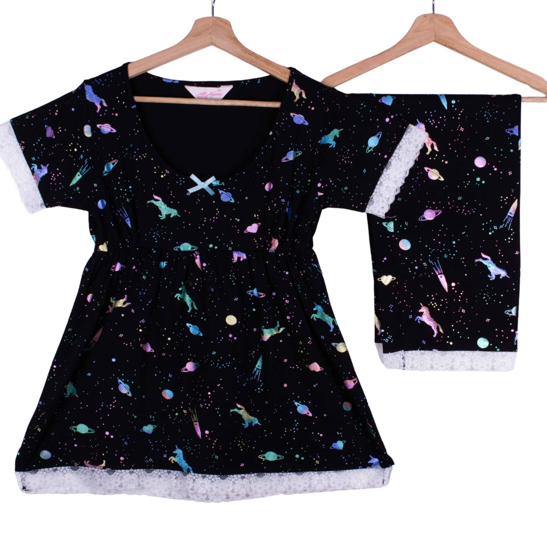 Galaxy Unicorn Bermuda Pants
