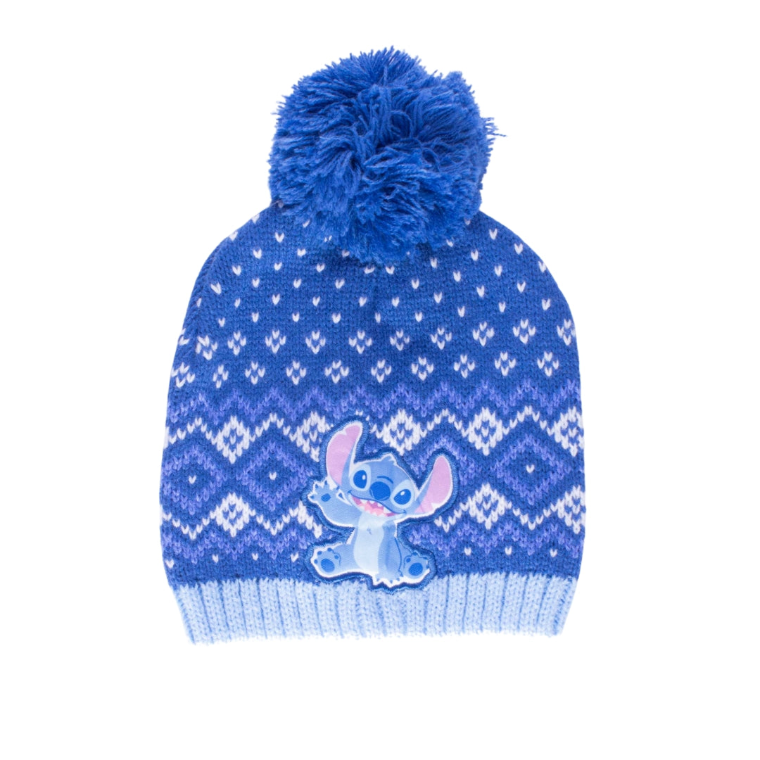 Stitch Nordic Blue Pom Beanie