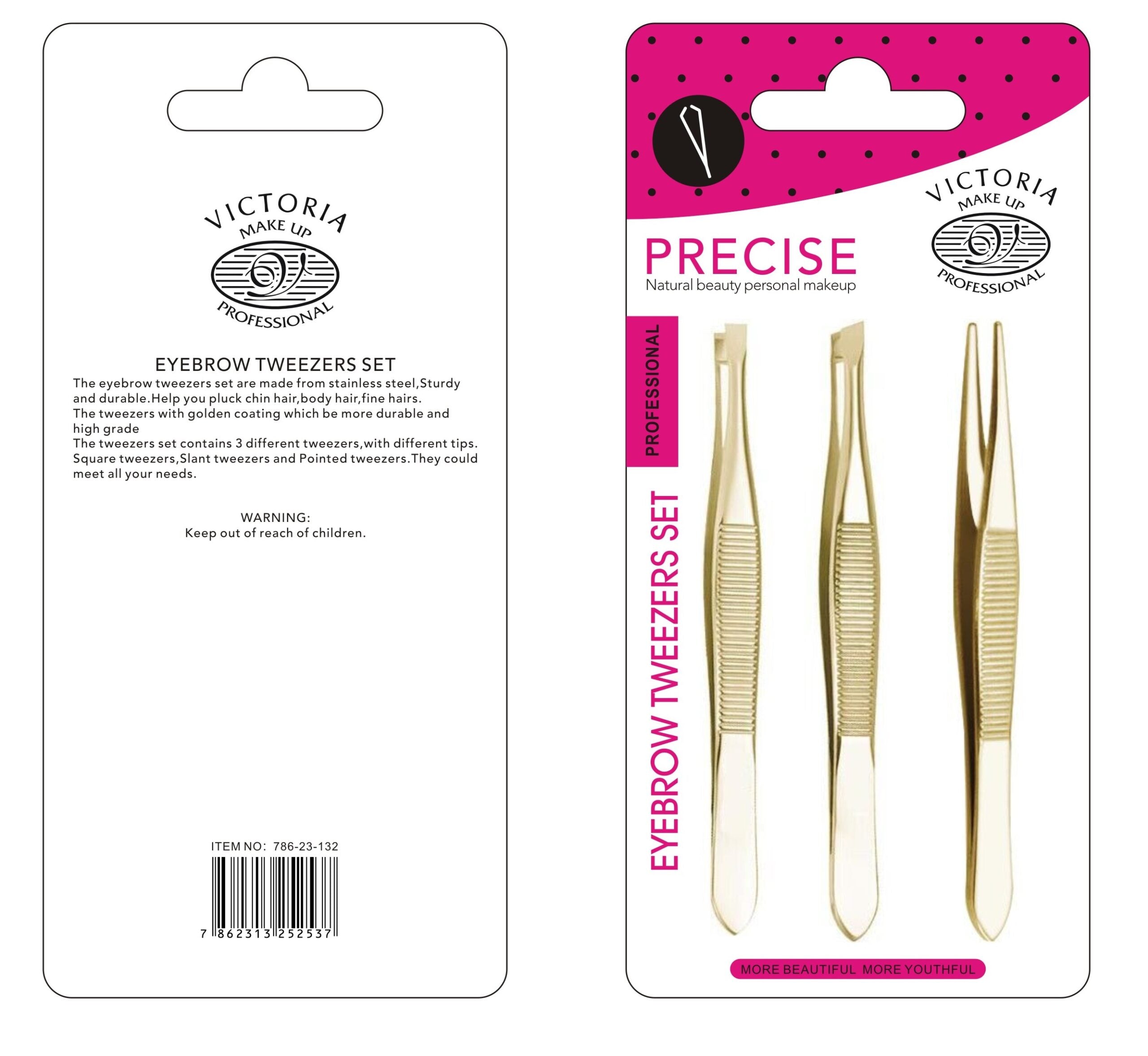 Victoria Tweezer Set - 3 pcs