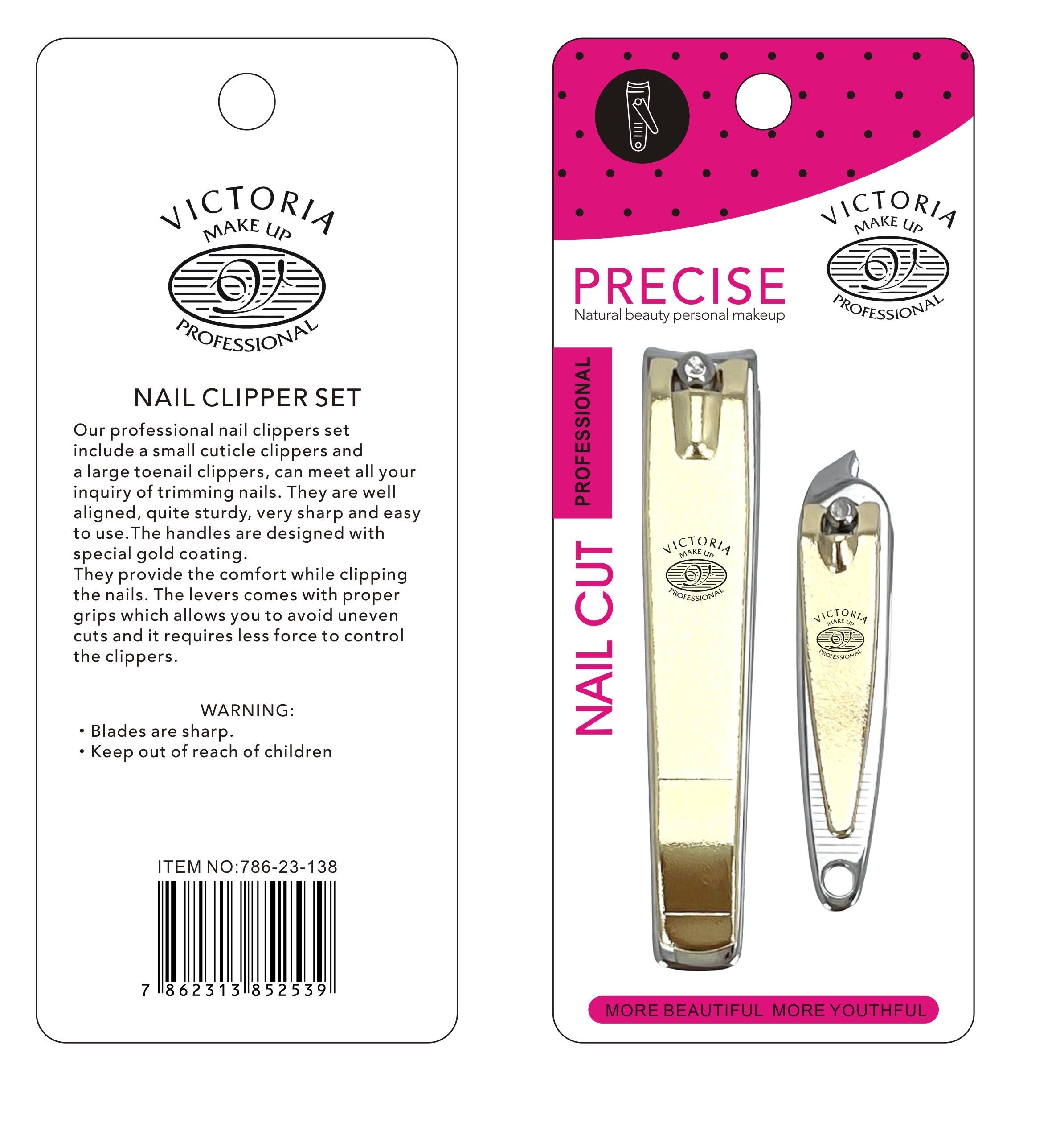 Victoria Nail Clipper- 2pcs Set