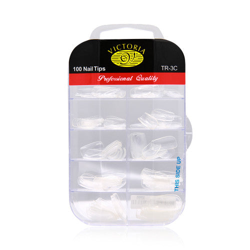VICTORIA 100Pcs Nail Tip New { Korea }