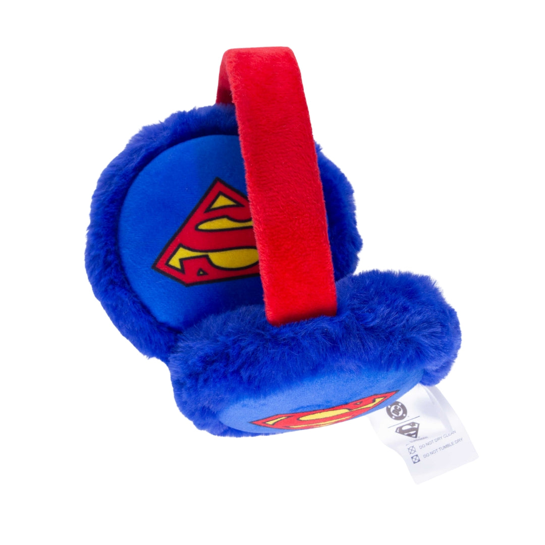 Superman Hero Shield Plush Earmuffs