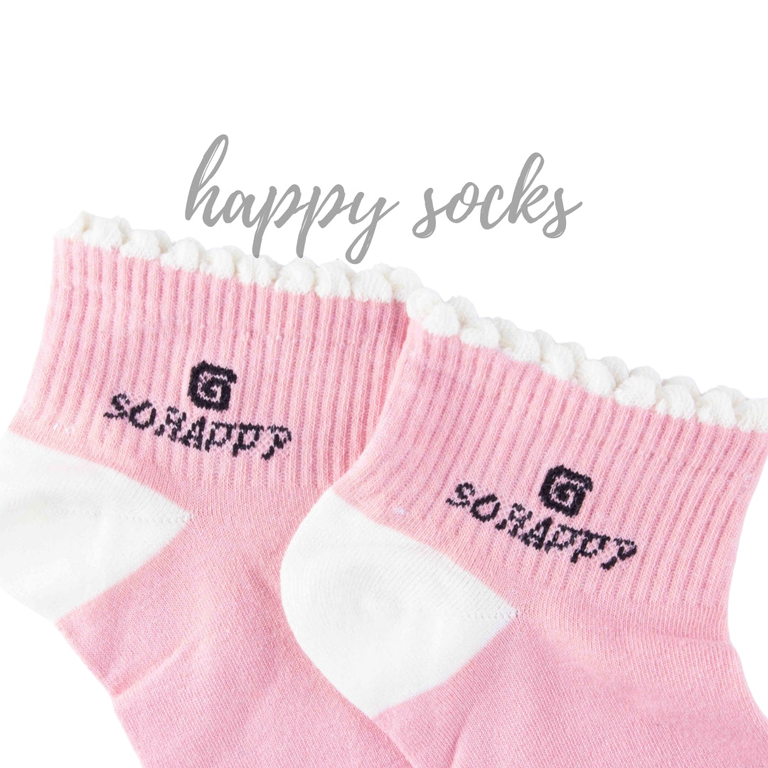 Berry Bear 3-Pack – Cute Ankle Socks