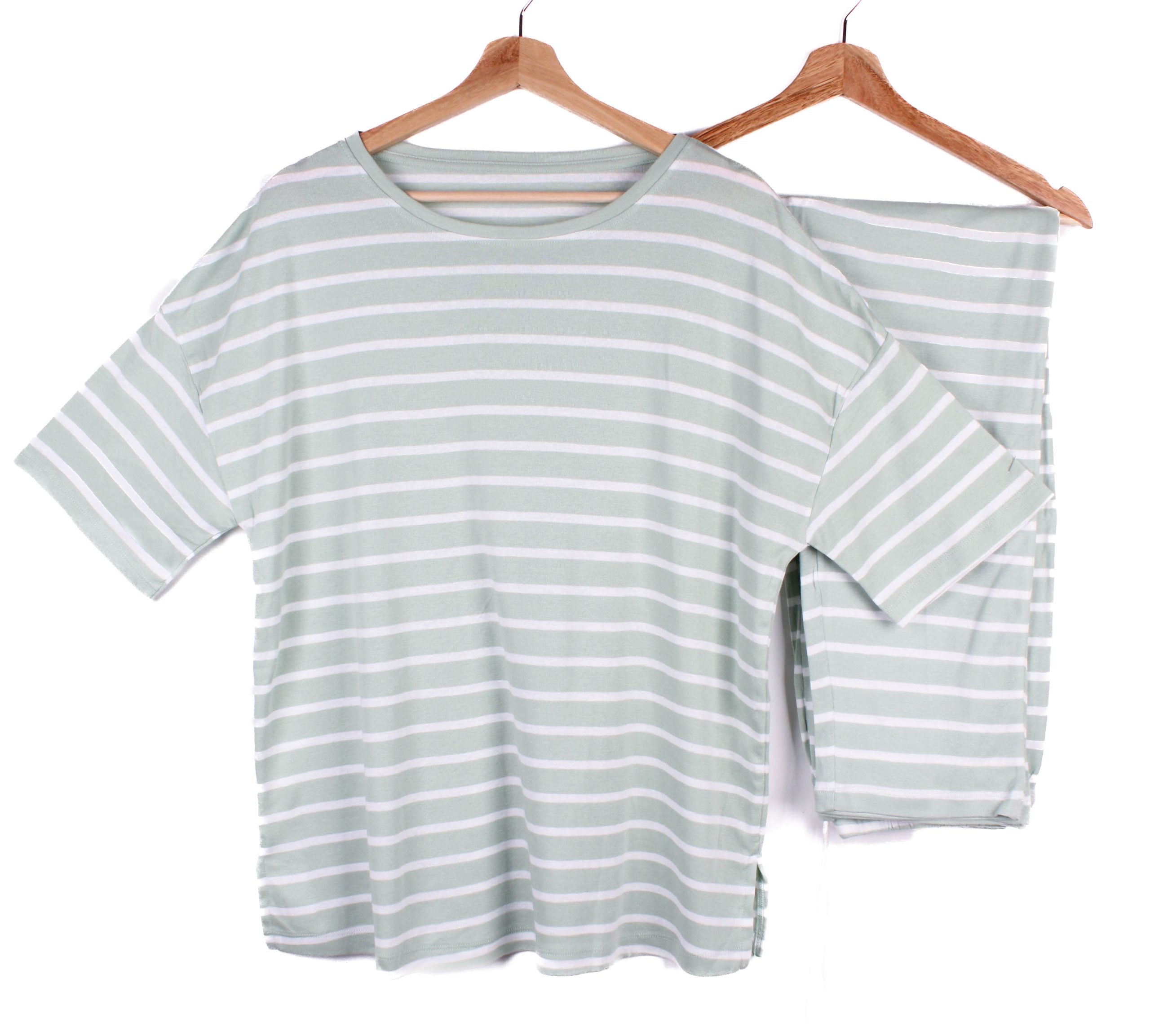 Green Stripes - Soft Cotton