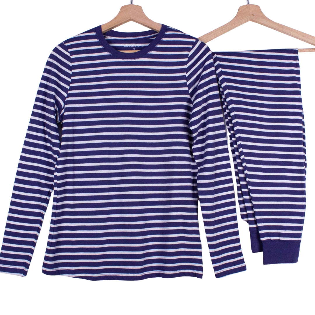 Navy Breton Stripes