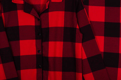 Red Black Buffalo Check