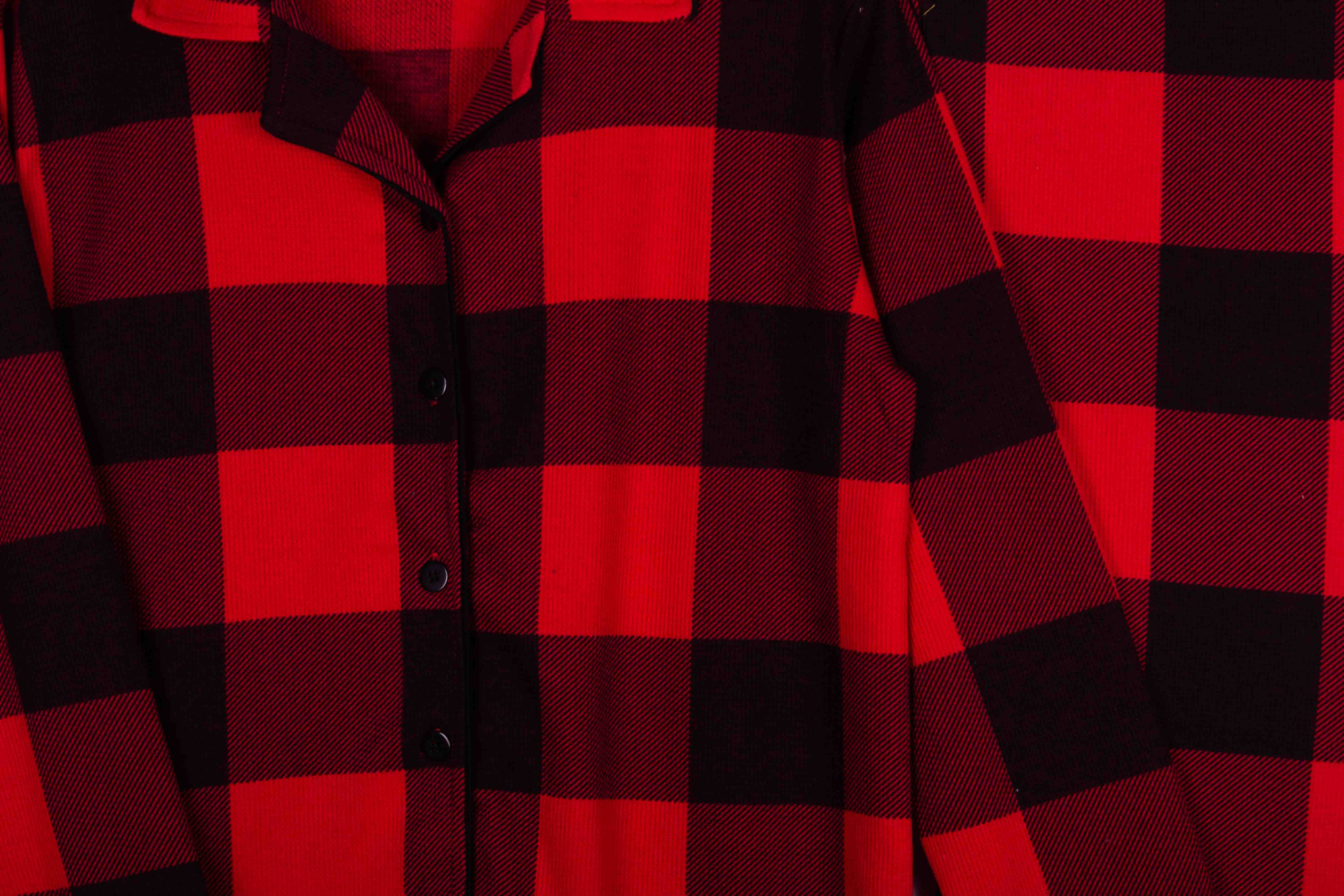 Red Black Buffalo Check