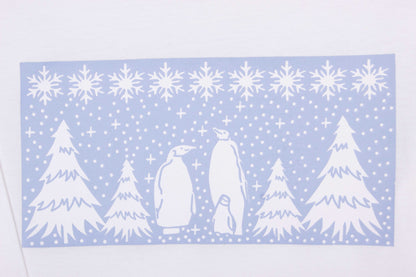 Winter Penguin Snowflake