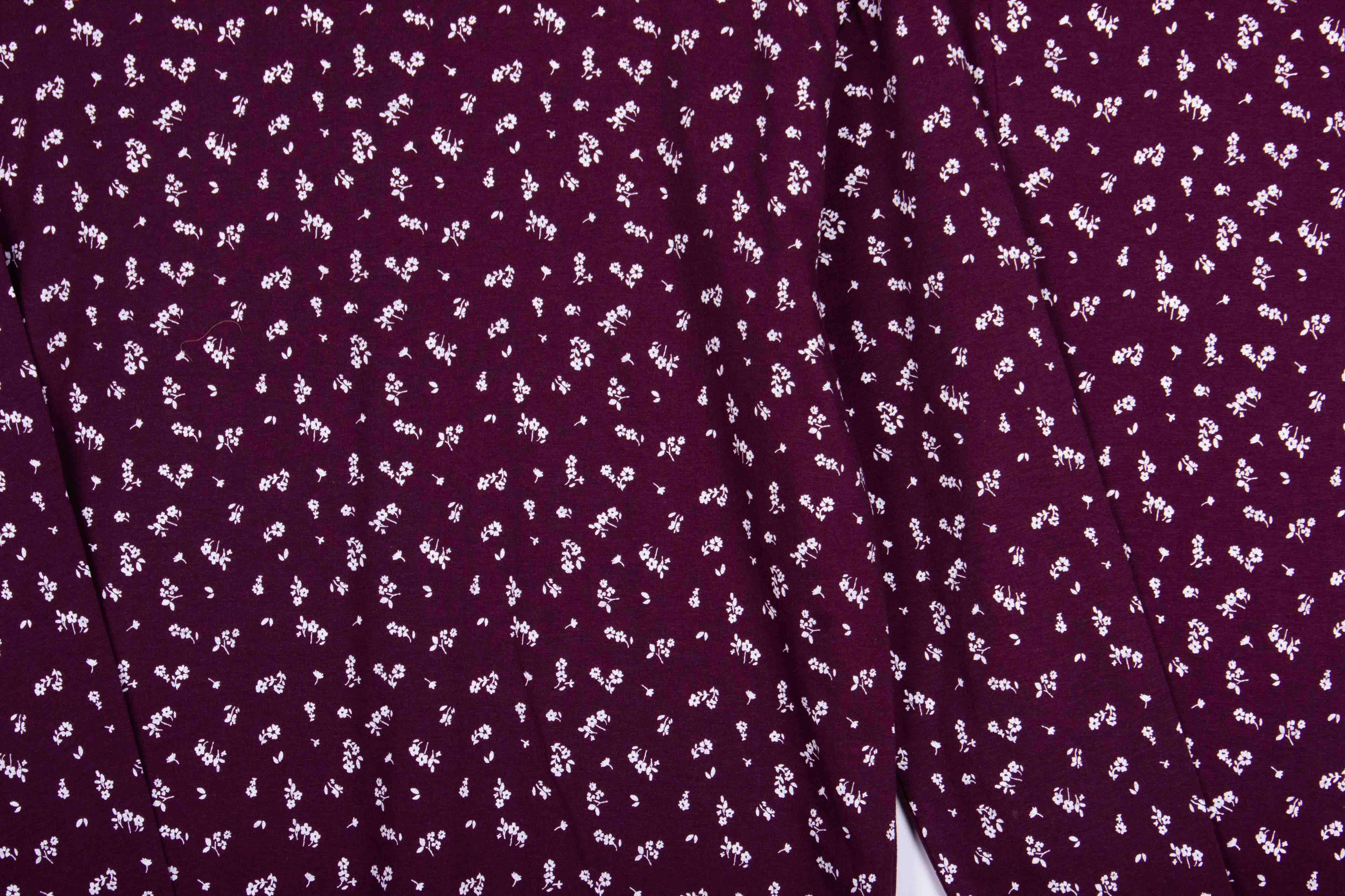 Burgundy Ditsy Floral