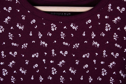 Burgundy Ditsy Floral