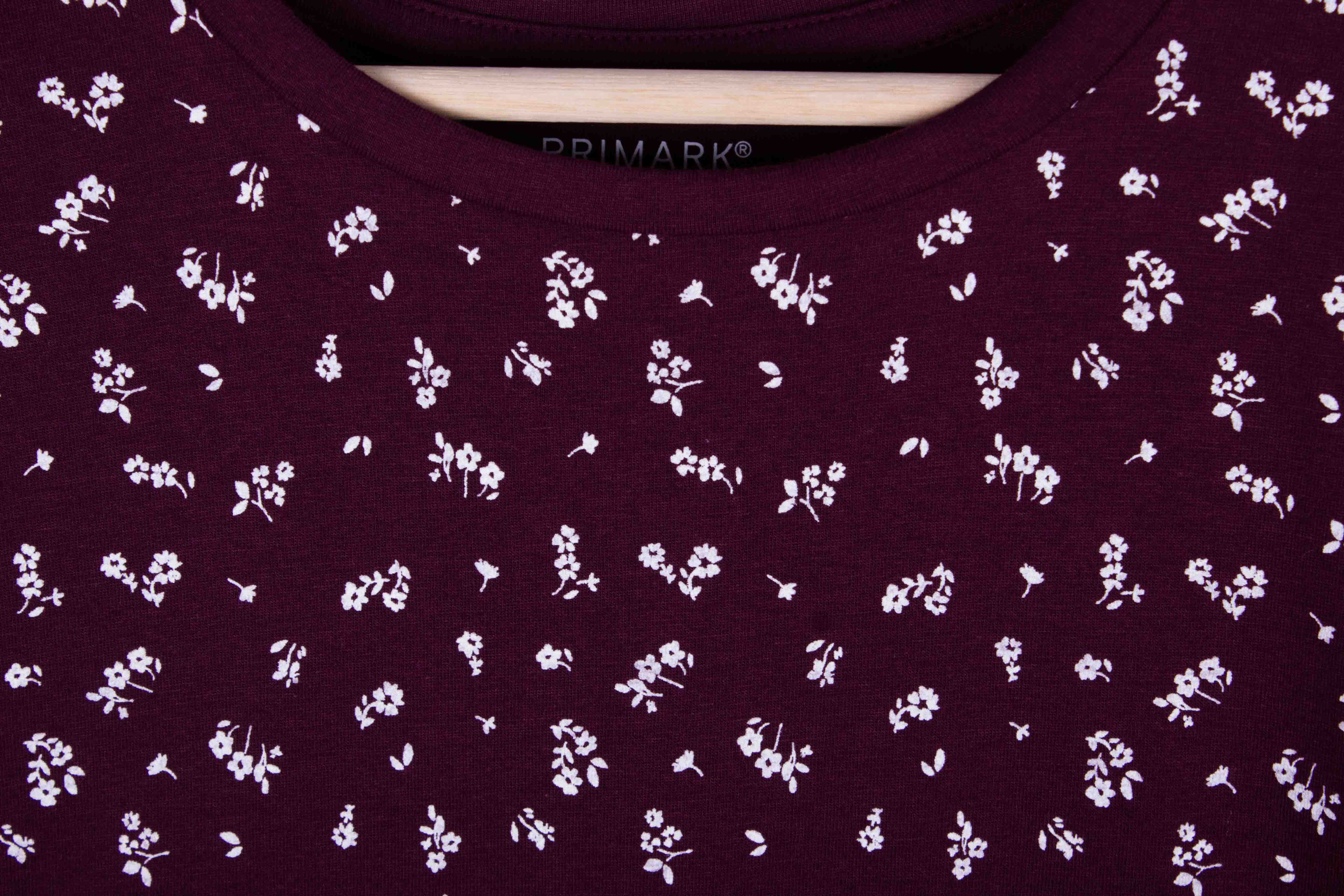 Burgundy Ditsy Floral