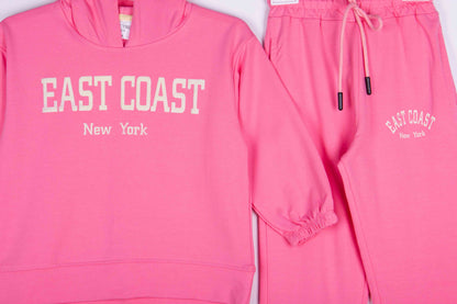 East Coast New York Pink Hoodie