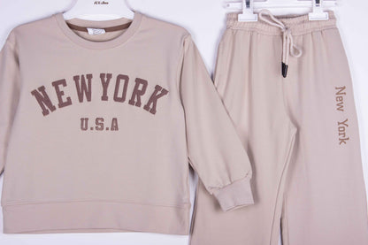 New York Bell Bottoms Beige