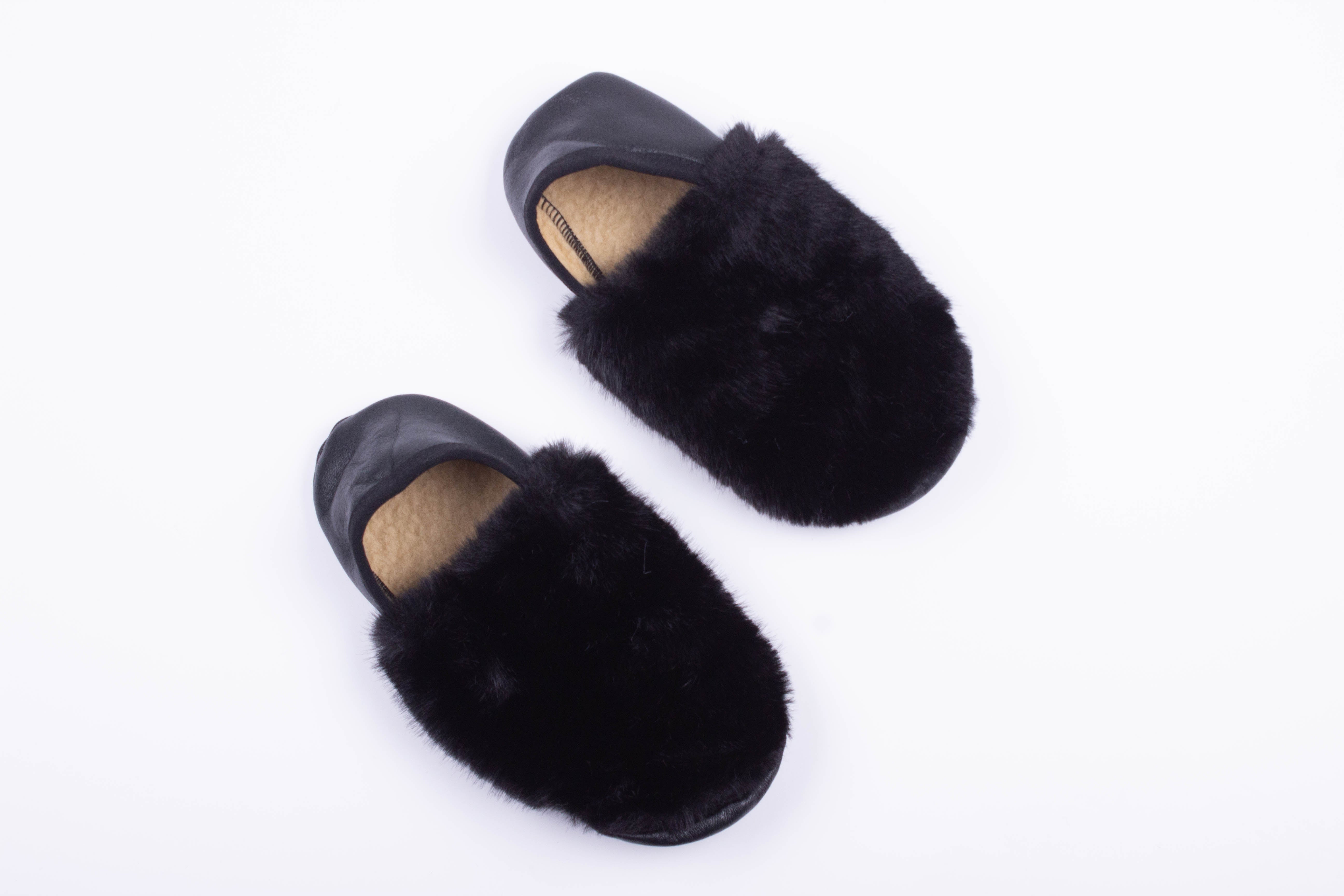 Midnight Plush Slippers
