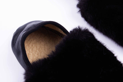 Midnight Plush Slippers