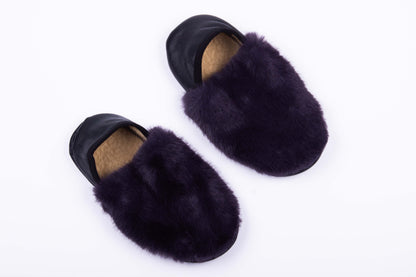 Midnight Plum Slippers