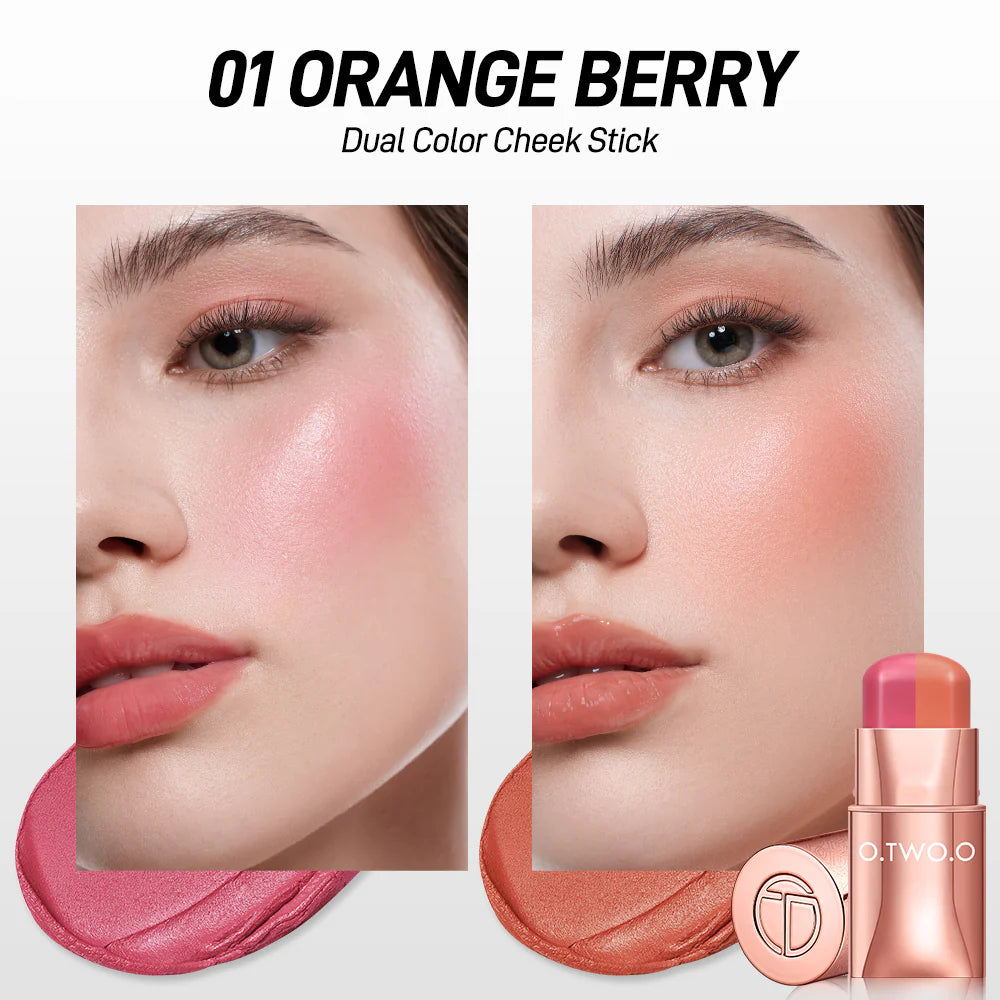 O.TWO.O Double Color Lip & Cheek Stick