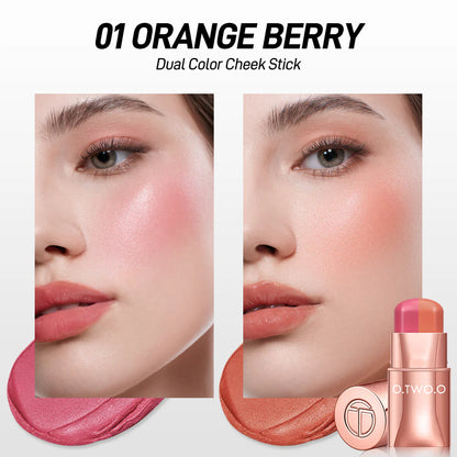 O.TWO.O Double Color Lip & Cheek Stick
