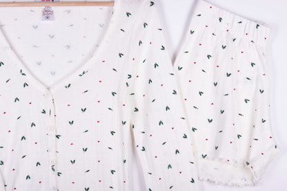 Ivory Mini Hearts Shorts
