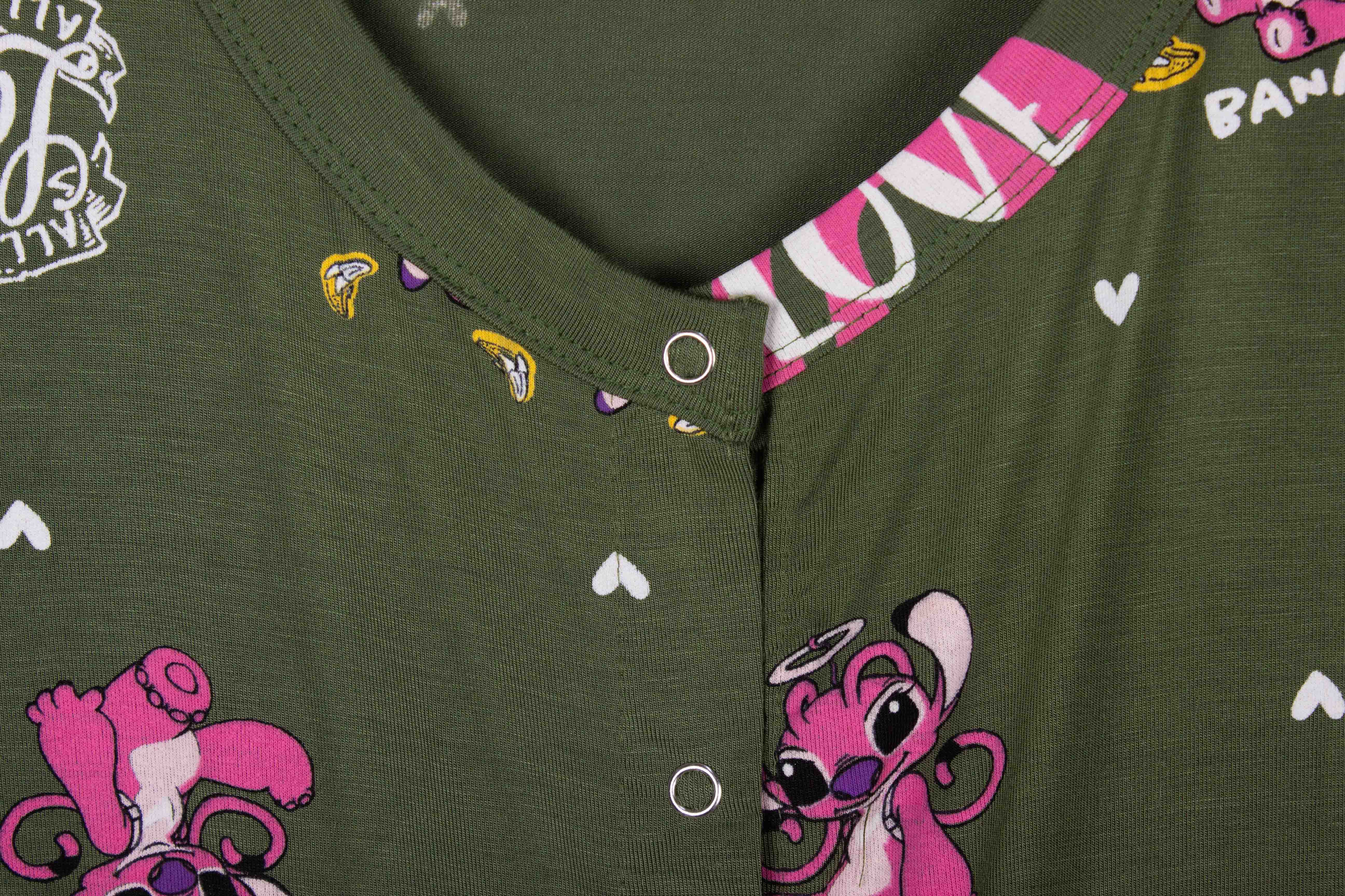 Military Green Love Stitch Soft Cotton