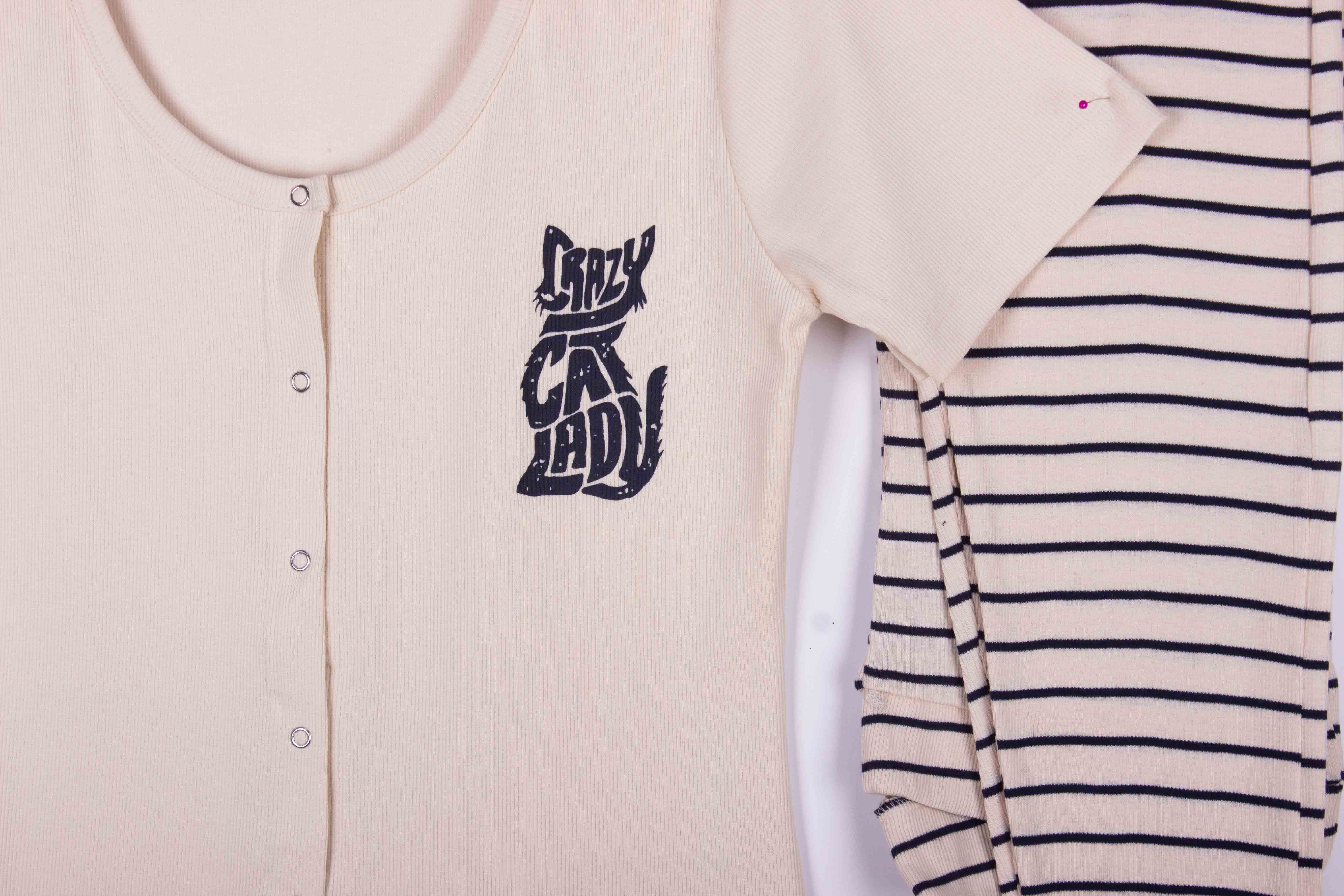 Cute Beige Crazy Cat Lady
