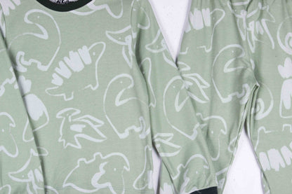 Mint Dino Print