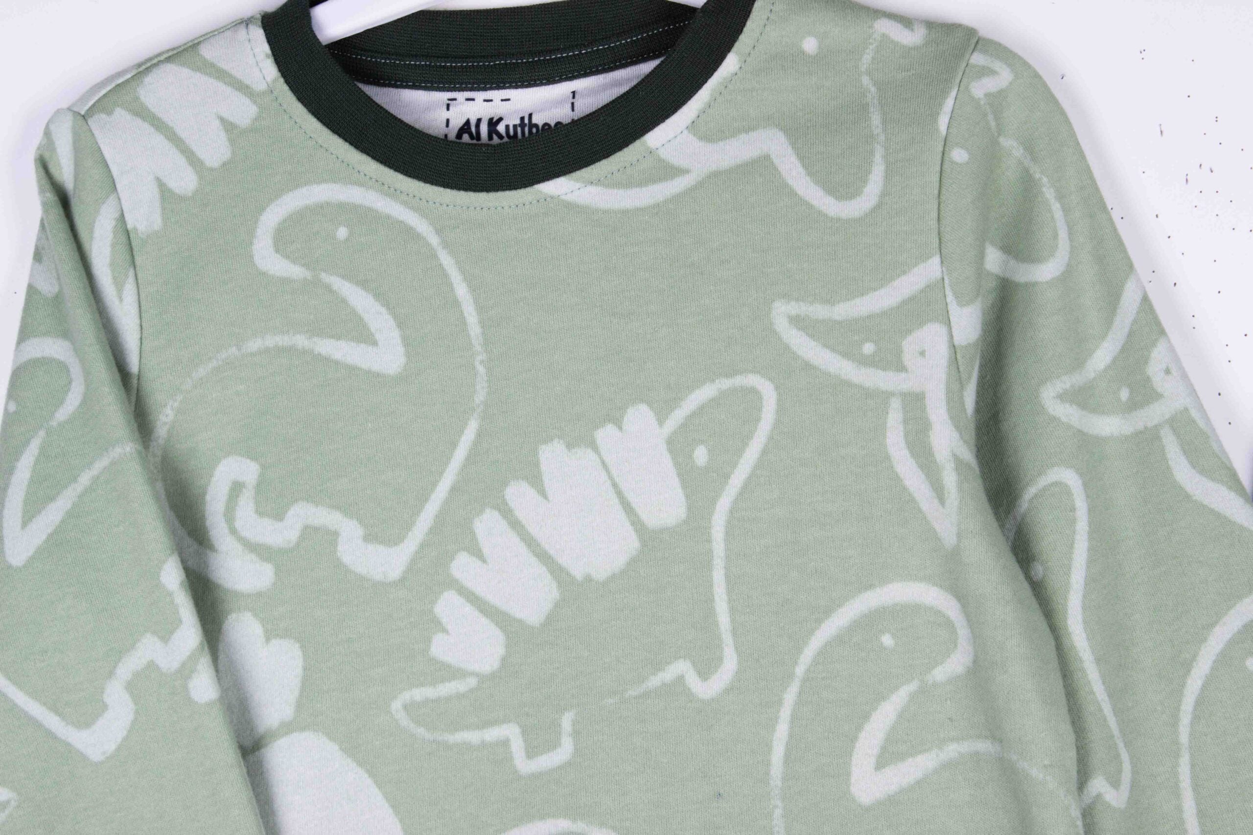 Mint Dino Print
